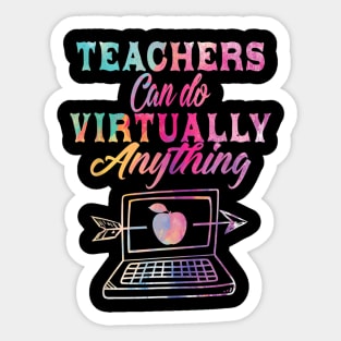 Teachers Can Do Virtually Anything  Virtual Teacher Sticker